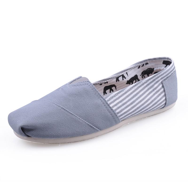 New 2025 Canvas Shoes Men's and Women's Lazy Shoes Solid Color Toms Shoes Thomas Cloth Shoes Mary Shoes Comfortable and Versatile
