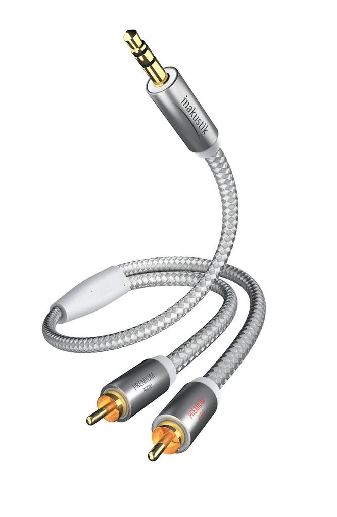 Buy Inakustik premium ii 3.5 mm male jack/2 male rca cable white