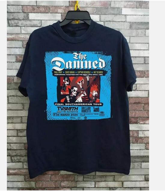 

The Damned Band Final South American Tour 2025 T Shirt Full Size XL