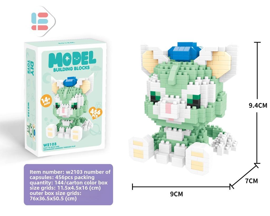 Disney Mickey Pikachu Pikachu Duffy Panda Building Blocks For Kids Toy Gift For Children