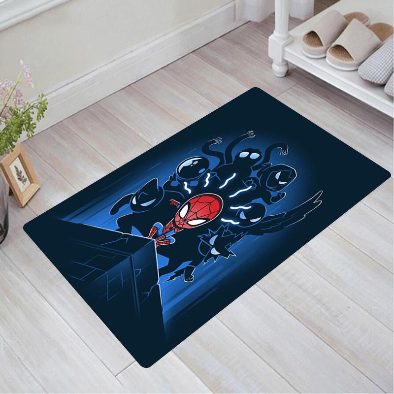 

1pc Spider-Man Pattern Area Rug Soft Flannel Floor Mat for Living Room,Office,Bedroom and Carpet,Sofa Coffee Table Floor Mat 60cm by 90cm
