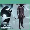 Alien Romulus Cosplay Kostüm für Halloween-Aufführung mit Polyesterstoff für alle Geschlechter