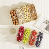 Dustproof Divided Serving Tray Moisture-proof Dessert Container Snack Dry Fruit Tray  Living Room