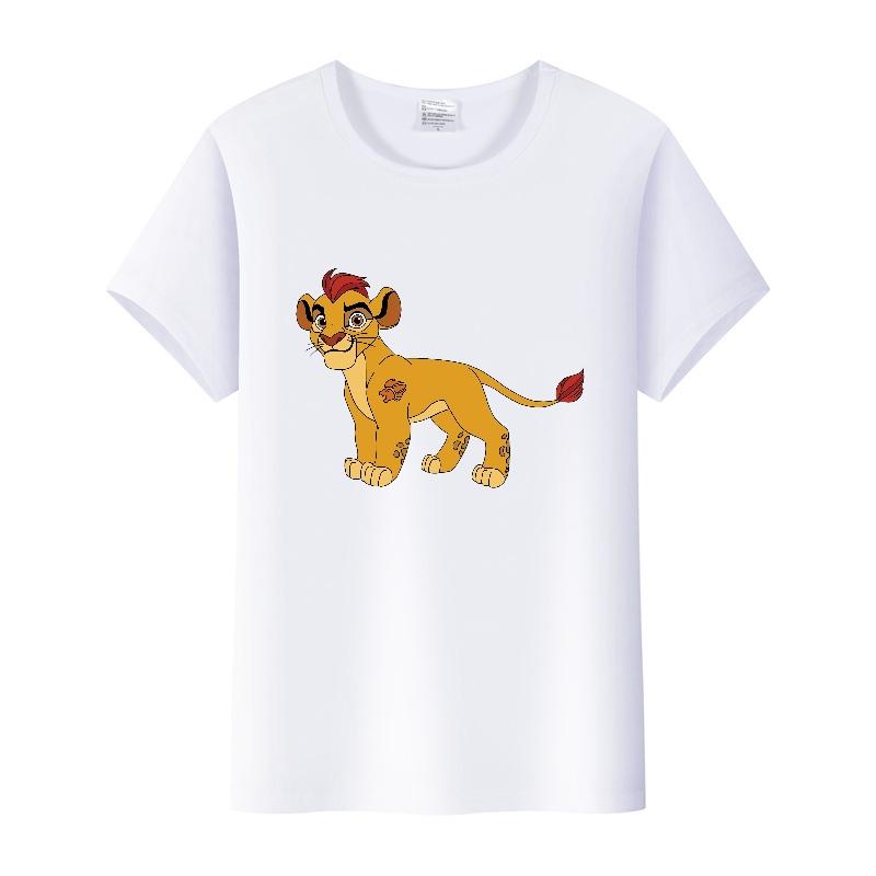 Kawaii Disney Cartoon Ladies Clothing The Lion King Simba Tops Womans T-shirts Blouses Men Tees Summer Short Sleeve Y2K Tshirts XXXL