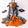 180*90cm muffler new Luxury Brand Scarf Women Shawls Wraps Spring Hijab Bufanda Foulard Female Bandana Beach Stoles  Silk