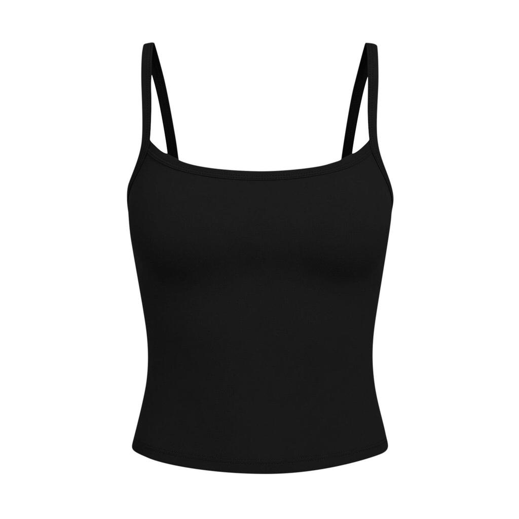 Women's Vest With Chest Cushion, Camisole, Sleeveless Top