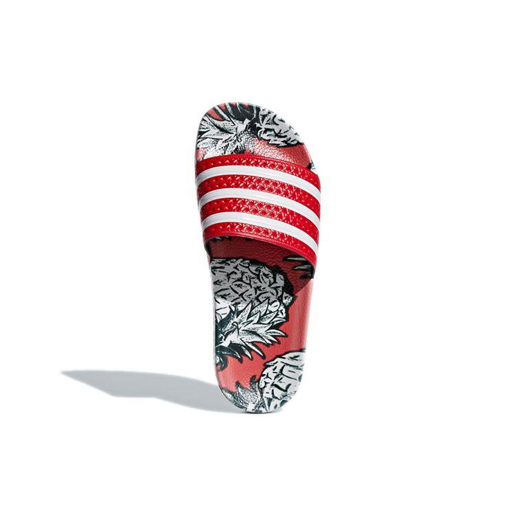 Adidas  Adilette Slides Scarlet Women Sandals Red Off-White D96683