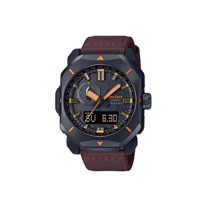 CASIO Men PRO TREK Black Watch PRW-6900YL-5PR PRW-6900YL-5PR Brown Strap