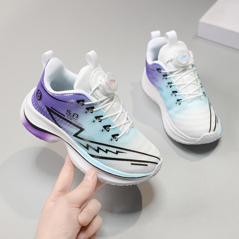 Boys basketball shoes 2025 summer new children's sports shoes medium and older children's running shoes students outdoor running shoes