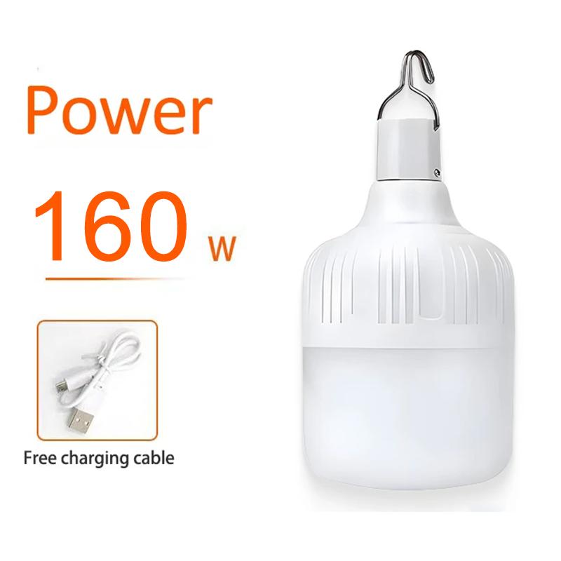 Outdoor USB Rechargeable LED Lamp Bulbs Emergency Light Hook Up Camping Tent Fishing BBQ Portable Lighting Lantern Night Lights