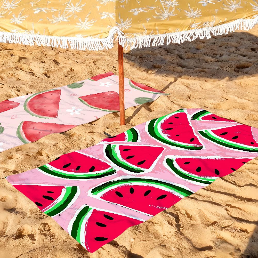 Arbuzowy Letni Ręcznik Szybkoschnące Ręczniki Plażowe Nadają Się Na Baseny Kemping Joga I Siłownię