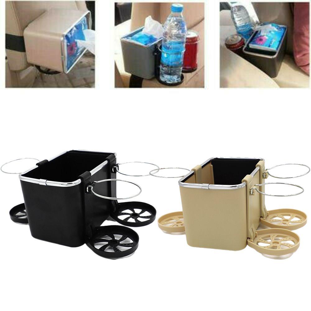 

Box Multifunctional Car Armrest Box Console Seat Organizer Cup Holder Phone Storage Car Tissue Box