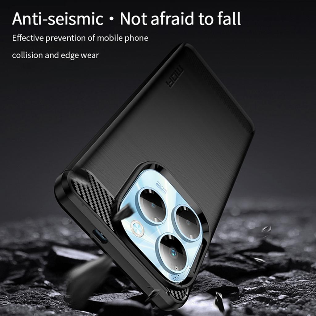 MOFI JK TPU Series-1 For Infinix Note 40X 5G Case Carbon Fiber Texture TPU Soft Phone Cover