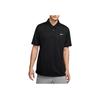 Nike Solid Color Polo Collar Short Sleeve Polo Shirt Men Tops Black CT4581-010