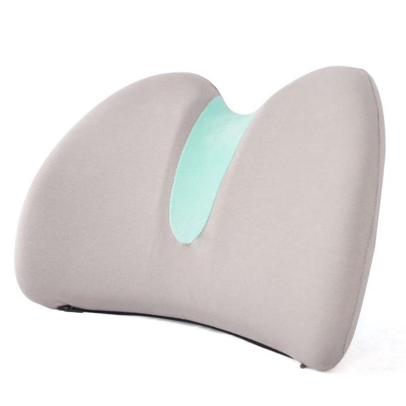 Memory Foam Lumbar Support Cushion Set Office Chair Posture Corrector Sedentary Use
