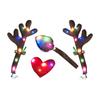 Car Reindeer Antler Kit Cute Costume With LED Lights Reindeer Car Kit For Holiday Van Party Seasonal Celebration Festive Drive