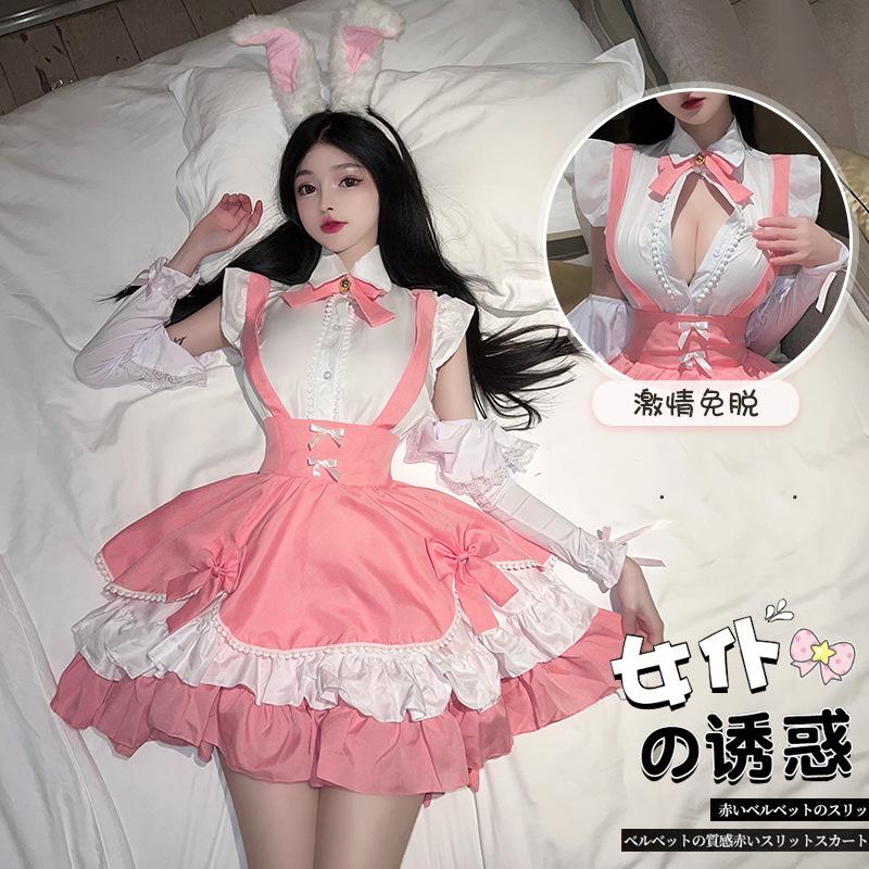 Lolita sexy lingerie clothes maid uniform dress maid suit seduction pajamas