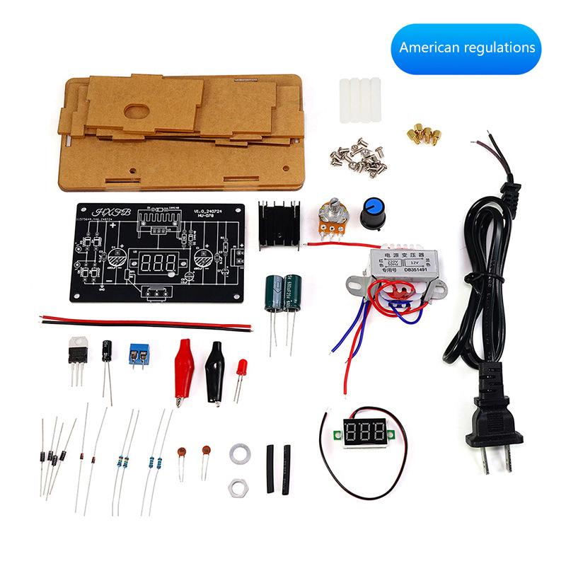 Lm317 Adjustable Power Supply Diy Kit Dc Regulated Power Supply Voltage Module Component Welding Electronic Production Bulk
