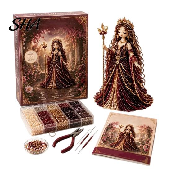Creative Bead Craft Kit Divine Beaded Goddess Kit, 3D DIY for Adults Art Project with Colorful Beads Teens Women Handmade Gift