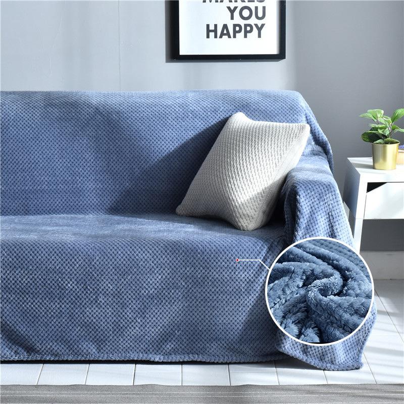 Anti-Scratching Sofa Cover Towel Ins Pineapple Lattice Sofa Cover Lazy Universal All Wrapped Cover Sofa Cushion Protective Cover