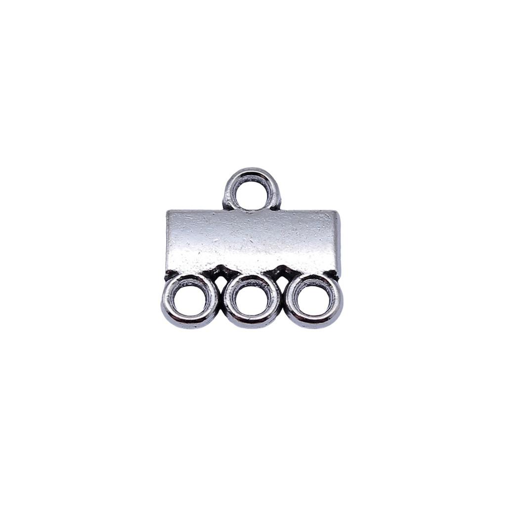Geometric Flower Multi Loop Connectors Metal Links For Earrings Accessories Parts