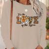 Tops For Women Tiger Leopard Print Letters Print Round Neck Long Sleeve T-shirt Fall Casual Slim Pullover Women's Long Sleeve Top