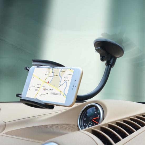 Universal Car Windshield Phone Holder Long Arm Stand Bracket with Suction Cup