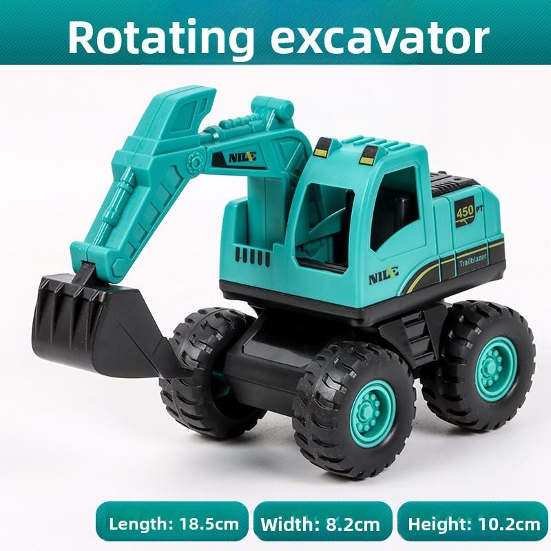 Excavator Inertia Large Dump Truck Set Toys Interactives Parts Skills Plays