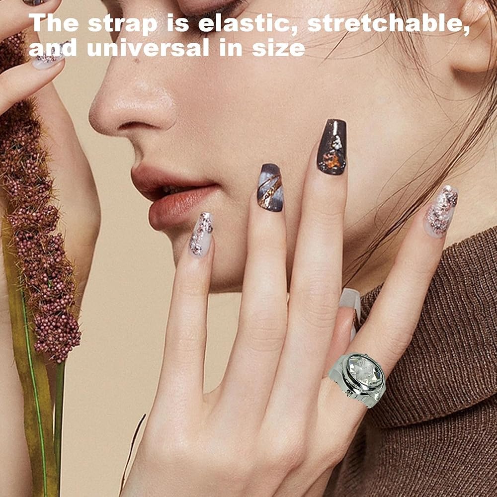 Creative Movement Adjustable Ring Watch for Women and Men, Stacking Design, Unique Style