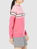 Admiral Golf ADLA286 Damen Feder-Panel Logo Rundhals-Pullover, Rosa, Größe LL
