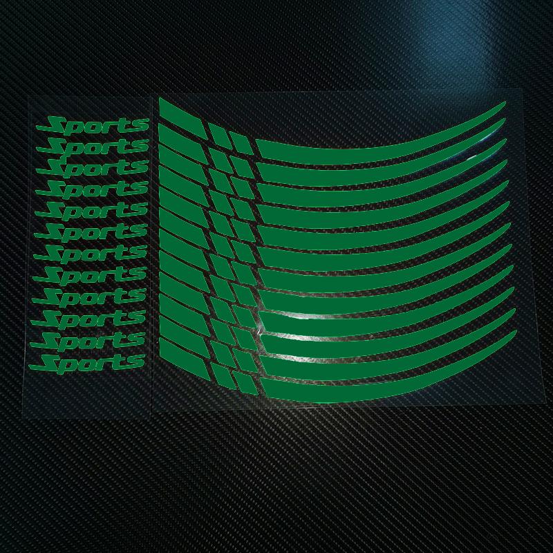 Motorcycle Wheel Rim Stripe Wheel Decal Tape Sticker 18-21 Inch Sport Wheel Decals Road Bike Reflective Sticker