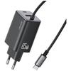 USAMS 65W Wall Charger For Iphone 12 13 14 15 2Xusb-C Fast Charging