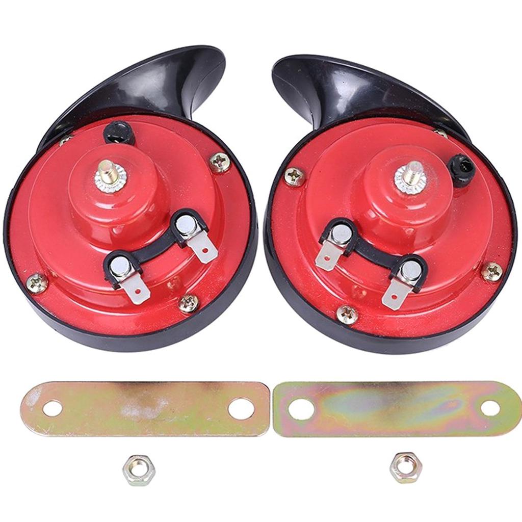 Para 120db Ślimak Air Horn Głośny Dual Twin Tone Motocykl Samochód Rower Ciężarówka 12V