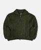 CHICKS Tells High-Neck Knit Zip-Up Melang Beige