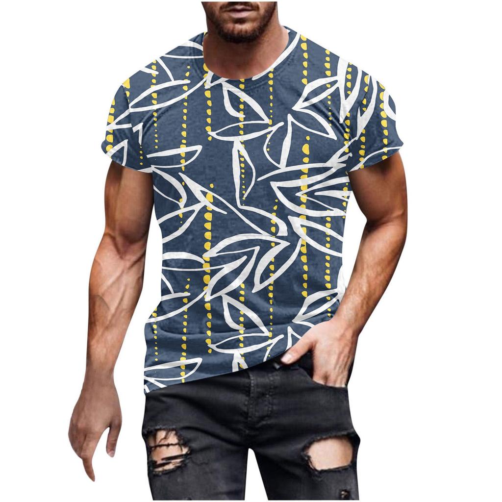 T-shirt z cyfrowym drukiem 3D dla nastolatków i mężczyzn, z krótkim rękawem, wszechstronny, oddychający