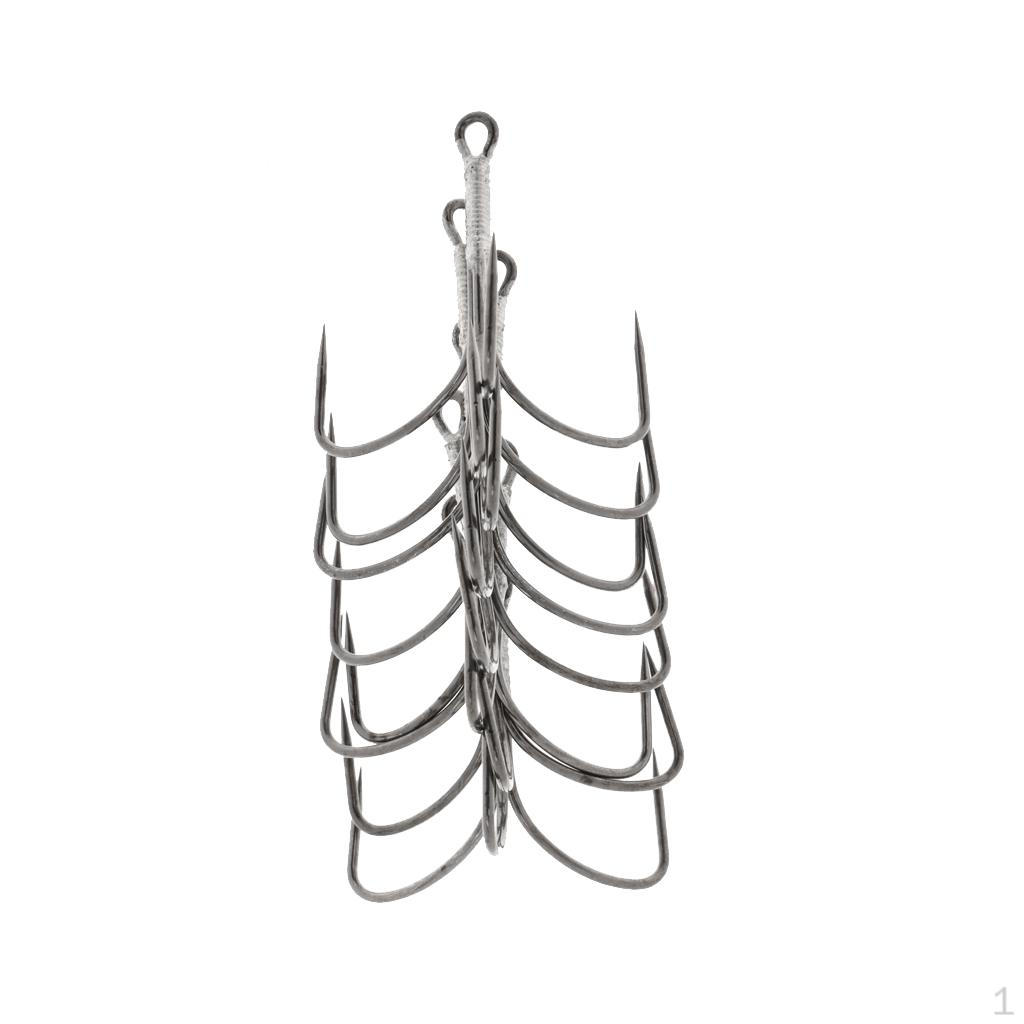 

Size 22 8Pcs Fishing Treble Hooks Fish Tackle Baits Lures Hook