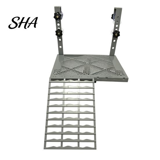 Reptile Sunning Dock Solid Form Hanging Turtle Basking Platform with Suction Cups, Non-Slip Easy Clean Plastic Ramp Ramp, Aquariums Tank Accessories