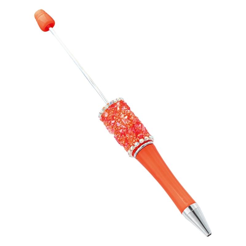 Beadable Ballpoint Pen Rhinestones Ballpoint Pen Funny Writing Pen for Boy Girl Kid Class Reward Birthday Party Favor