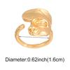 Fashion Retro Exaggerated Cold Style Venus Sculpture Half Face Open Ring