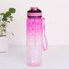 1000ml Large Capacity Water Cup with Handle Straight Mouth Spring Cap Space Cup Plastic Water Cup Sports Outdoor Water Cup