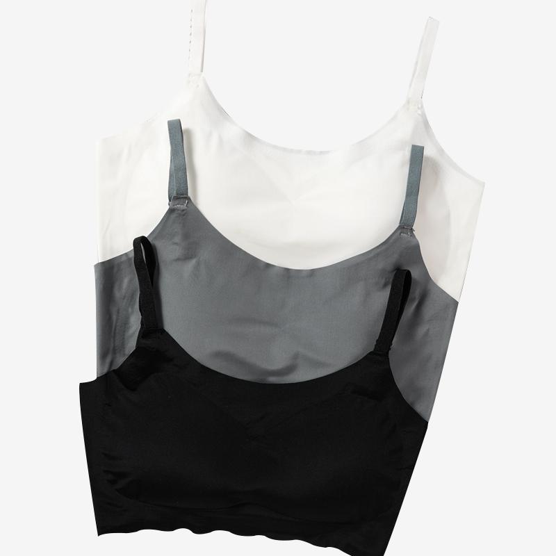 Sutiã Feminino Super Levanta Sem Fio Push-up Sutiãs Acolchoados Levanta Seios Sem Costura Costas Regata Roupa Íntima de Suporte Feminino