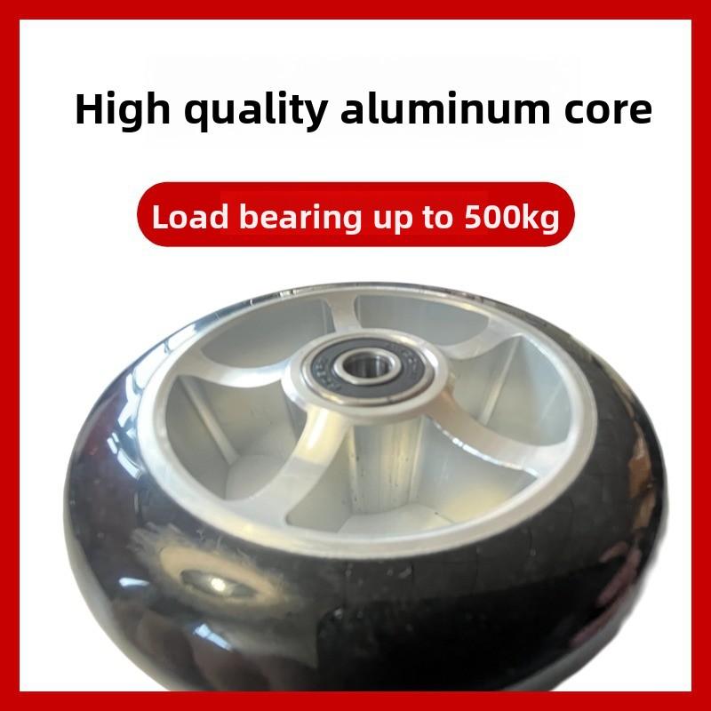 100mm Scooter Wheels Replacement with Bearings Aluminum Wear-Resistant PU Stunt Scooter Parts Kick Scooter Accessories 2pcs/set