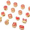 Gold Plated Oil Drip Charms Copper Beads and Accessories for Vintage DIY Jewelry