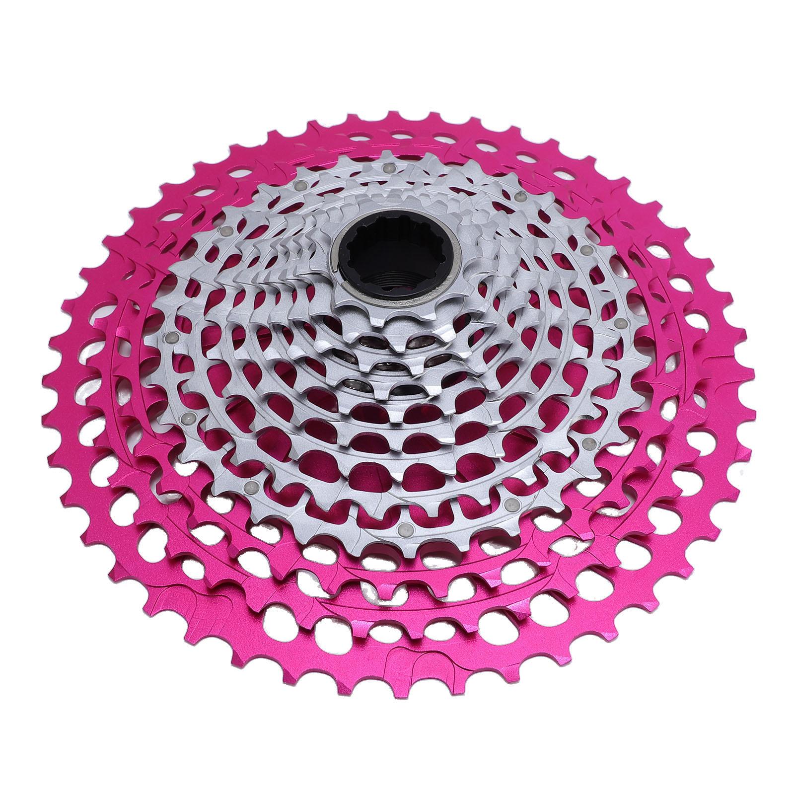 

Кассета для горного велосипеда 12 скоростей Велосипедная трещотка CNC Полая Алюминиевый сплав Сталь 10-46T Велосипедная трещотка Rose Silver