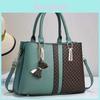 Chic Pu Fashion Handbag For Moms With Compartments And Color Block Design Ideal For Daily Use
