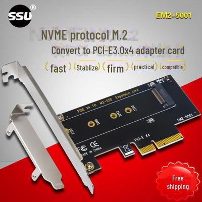 M.2 NVMe zu PCIe 3.0 X4 Hochgeschwindigkeits-Adapterkarte für M-Key SSDs