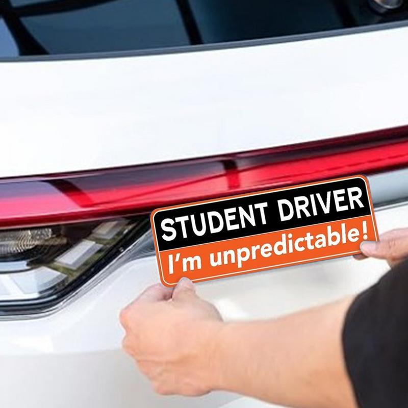 Fahrschüler Magnet Anfängerfahrer Magnet für Auto Hochsichtbarer Auto Magnet Aufkleber Wetterfest Anfängerfahrer Stoßstangenaufkleber Für