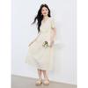 Elegant V-Neck Midi A-Line Dress