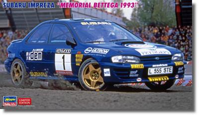Hasegawa Maßstab Subaru Impreza Memorial Bettega 1993 Plastikmodellbausatz 20768 1/24 (Auto)