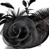 Fascinators for Women Tea Party Wedding Cocktail Flower Mesh Feathers Hair Clip